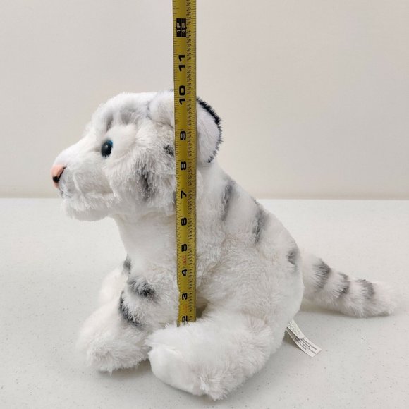 Destination Nation Plush White Tiger Cub Soft Stuffed Animal Gift Toy - Picture 7 of 9